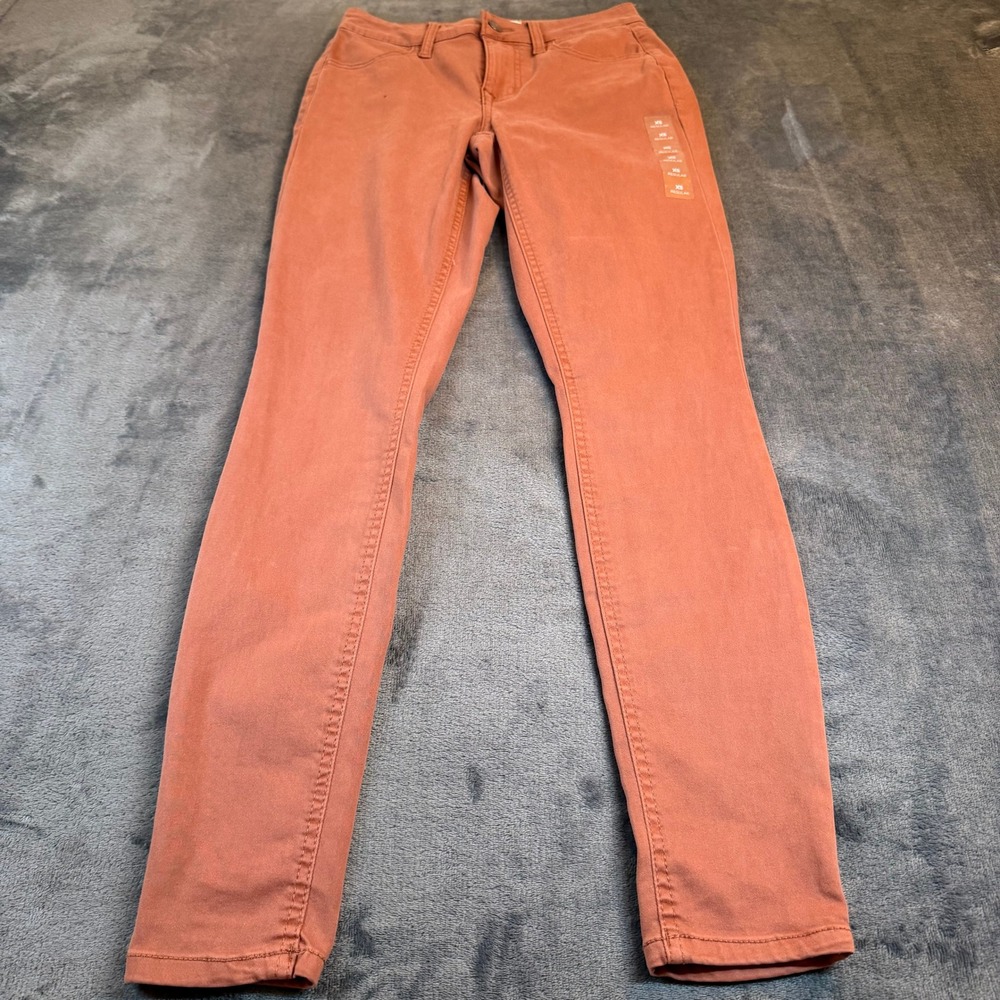Maurices M Jeans High Rise Jeggings Rust Terracotta Clay Womens XS 27x29"‎ NWT